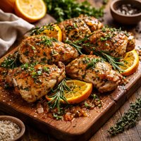 Chicken with Orange Juice and Fresh Herbs