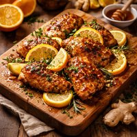 Chicken with Orange Lemon Ginger