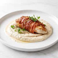 Chicken with Prosciutto and Bean Puree