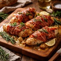 Chicken with Prosciutto Rosemary and White Wine