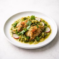 Chicken with Tomatillos and Cilantro
