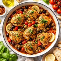 Chicken with Tomatoes and Olives