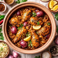 Chicken with Two Onions in Sand Pot