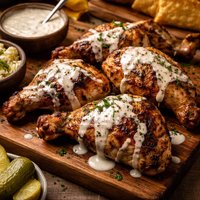 Chicken with White Barbecue Sauce