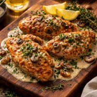 Chicken with White Wine Sauce