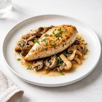 Chicken with Wine and Mushrooms