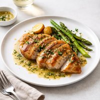 Chicken with Wine Herb Sauce