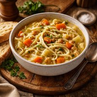 Chickenless Noodle Soup