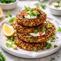 Chickpea and Coriander Cakes