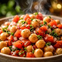 Chickpea and Fresh Tomato Toss