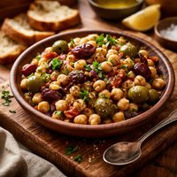 Chickpea and Olive Appetizer