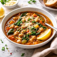 Chickpea and Orzo Soup