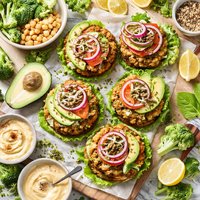 Chickpea Broccoli Burgers