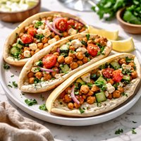 Chickpea Feta Pitas