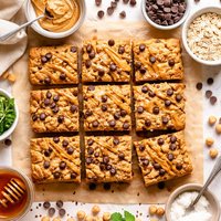 Chickpea Pb J Blondies