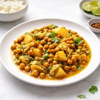 Chickpea Potato and Cabbage Curry