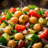 Chickpea Salad with Cumin Vinaigrette