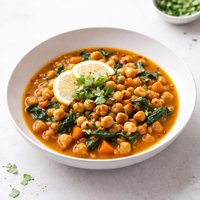 Chickpea Stew Scented Wtih Lemon and Cumin