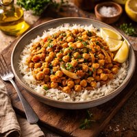 Chickpeas and Fennel with Rice