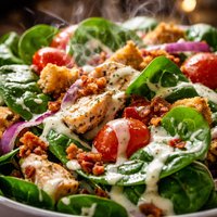 Chico Inn Spinach Salad with Creamy Italian Dressing