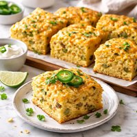 Chile Cheese Cornbread in a Jiffy