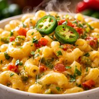 Chile Macaroni Con Queso Style