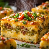 Chile Relleno Squares Breakfast Version