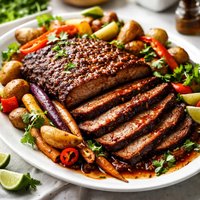 Chile Spiked Brisket with Vegetables