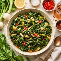 Chile Vinegar Turnip Greens