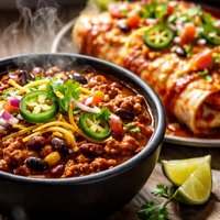 Chili and Enchiladas