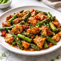 Chili Chicken with Asparagus
