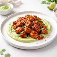Chili Chicken with Avocado Sauce