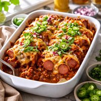 Chili Dog Casserole