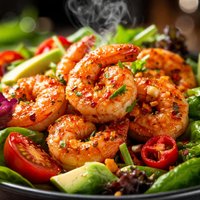 Chili Garlic Shrimp Salad