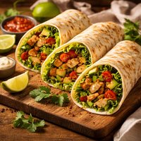 Chili Lime Chicken and Avocado Wraps