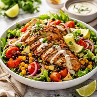 Chili Lime Chicken and Mexi Ranch Salad