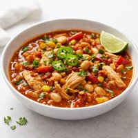 Chili Pollo Con Frijoles Chicken Chili with Beans