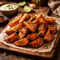 Chili Roasted Sweet Potatoes