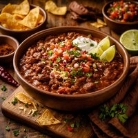 Chili with Cocoa and Salsa