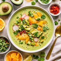 Chilled Avocado Orange Soup