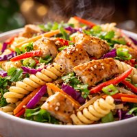 Chilled Oriental Chicken Pasta Salad