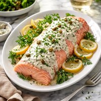 Chilled Salmon with Herb Mayonnaise