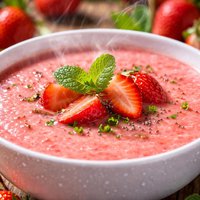 Chilled Strawberry Romance the Soup Low Fat