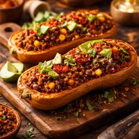 Chilli Butternut Squash Pumpkin with Quinoa