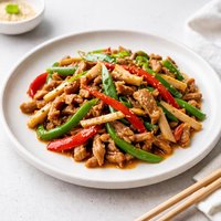 Chin Jao Ro Su Bamboo and Bell Pepper Stir Fry