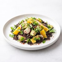 Chinese Black Rice Orange and Avocado Salad