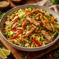 Chinese Cabbage Salad with Chicken Awesome Flavor