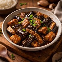 Chinese Eggplant and Tofu in Black Bean Sauce