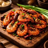 Chinese Hot Pepper Shrimp