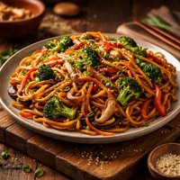 Chinese Noodles and Vegetables